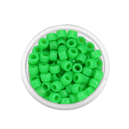 Candy Colored Pony Beads Acrylic 8mm Bright Mixed 100pcs 14