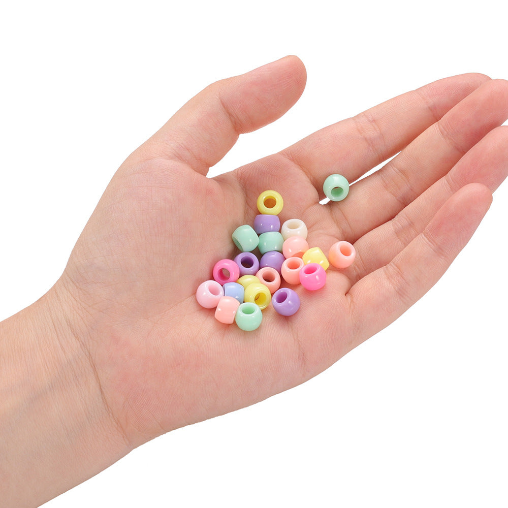 Candy Colored Pony Beads Acrylic 8mm Bright Mixed 100pcs 4