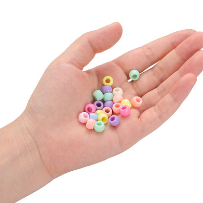 Candy Colored Pony Beads Acrylic 8mm Bright Mixed 100pcs 4