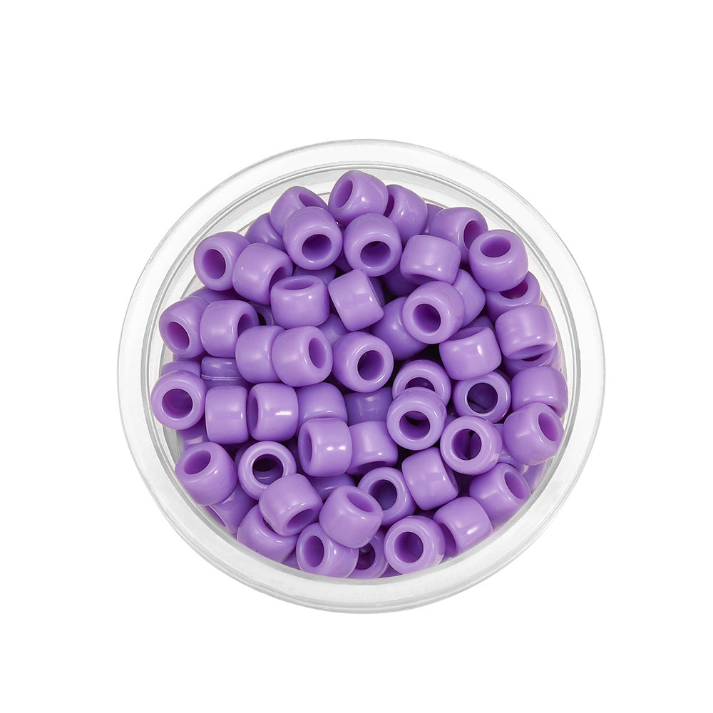 Candy Colored Pony Beads Acrylic 8mm Bright Mixed 100pcs 19