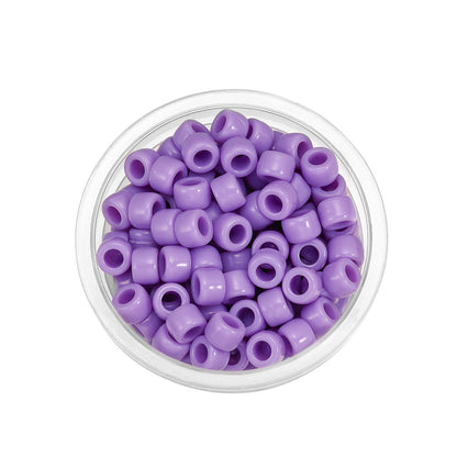 Candy Colored Pony Beads Acrylic 8mm Bright Mixed 100pcs 19