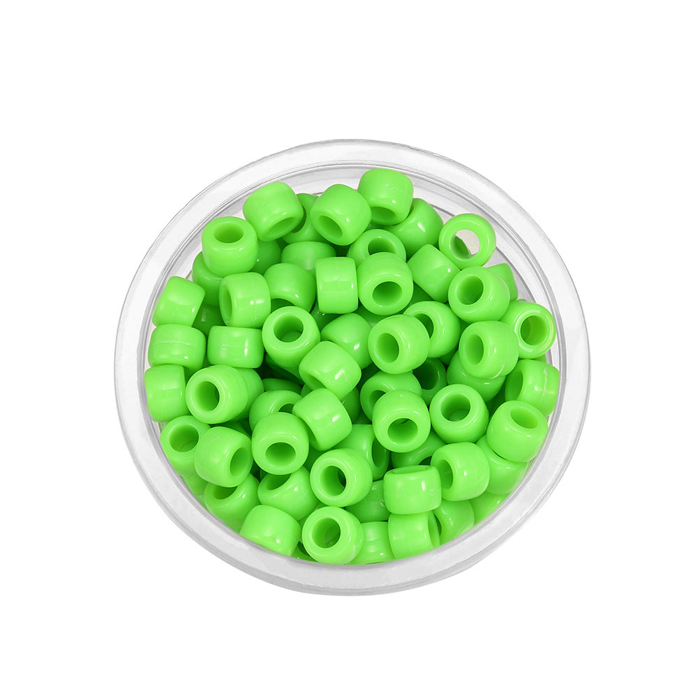 Candy Colored Pony Beads Acrylic 8mm Bright Mixed 100pcs 11