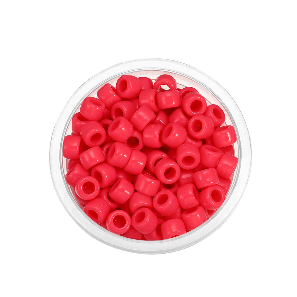 Candy Colored Pony Beads Acrylic 8mm Bright Mixed 100pcs 24