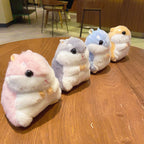Plush Hamster Keychain Cartoon Soft Pastel Animal Charm 4