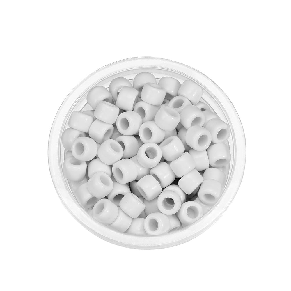 Candy Colored Pony Beads Acrylic 8mm Bright Mixed 100pcs 23