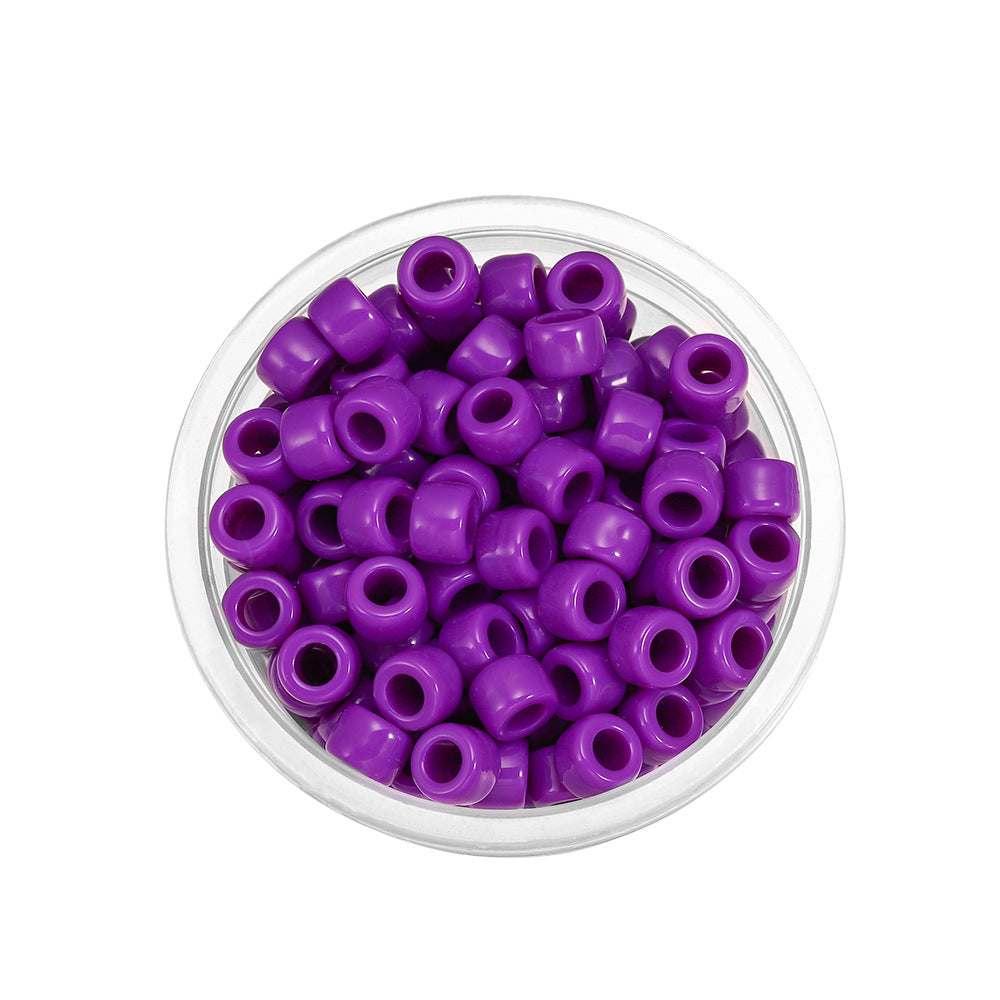 Candy Colored Pony Beads Acrylic 8mm Bright Mixed 100pcs 8