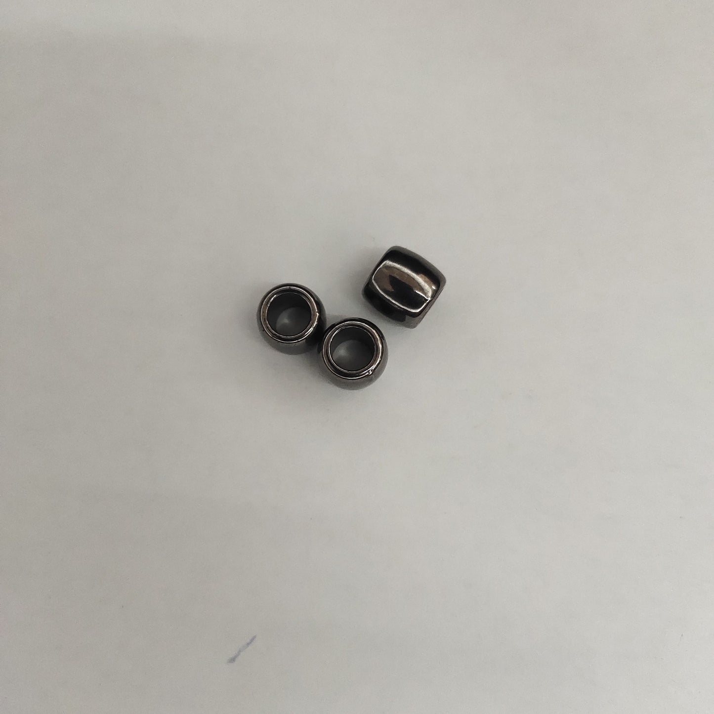 Metallic Barrel CCB Plastic Acrylic Beads 11mm Large Hole 200pcs 5