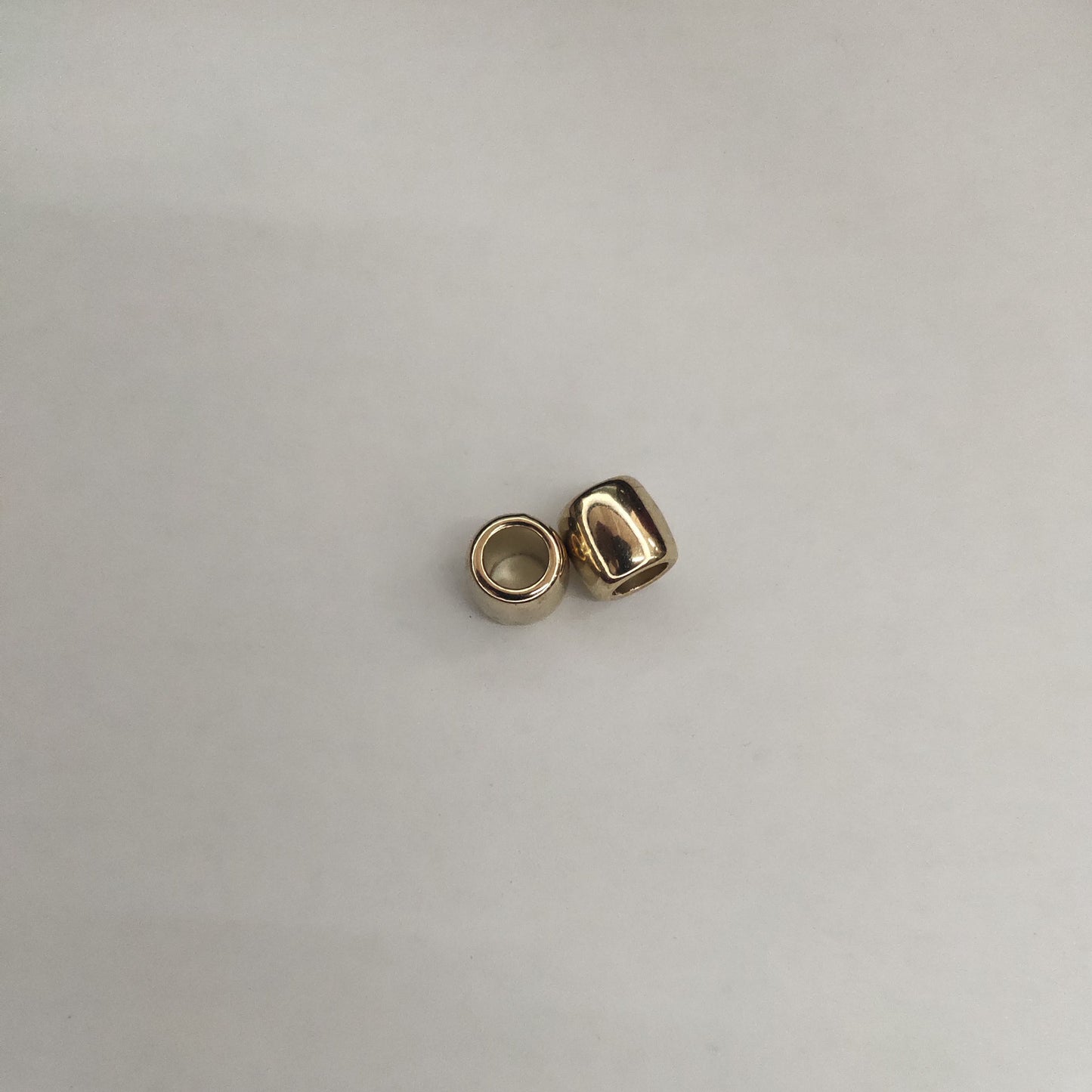 Metallic Barrel CCB Plastic Acrylic Beads 11mm Large Hole 200pcs 6
