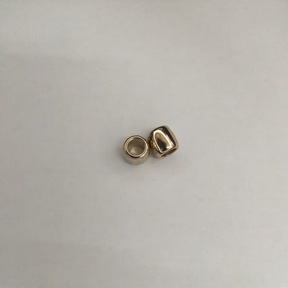 Metallic Barrel CCB Plastic Acrylic Beads 11mm Large Hole 200pcs 6