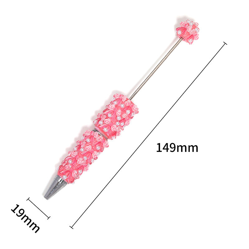 Clay Ribbon Butterfly Beadable Pen 5 Pcs 3