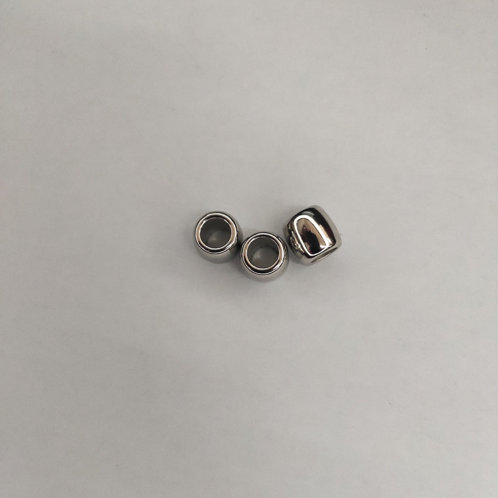 Metallic Barrel CCB Plastic Acrylic Beads 11mm Large Hole 200pcs