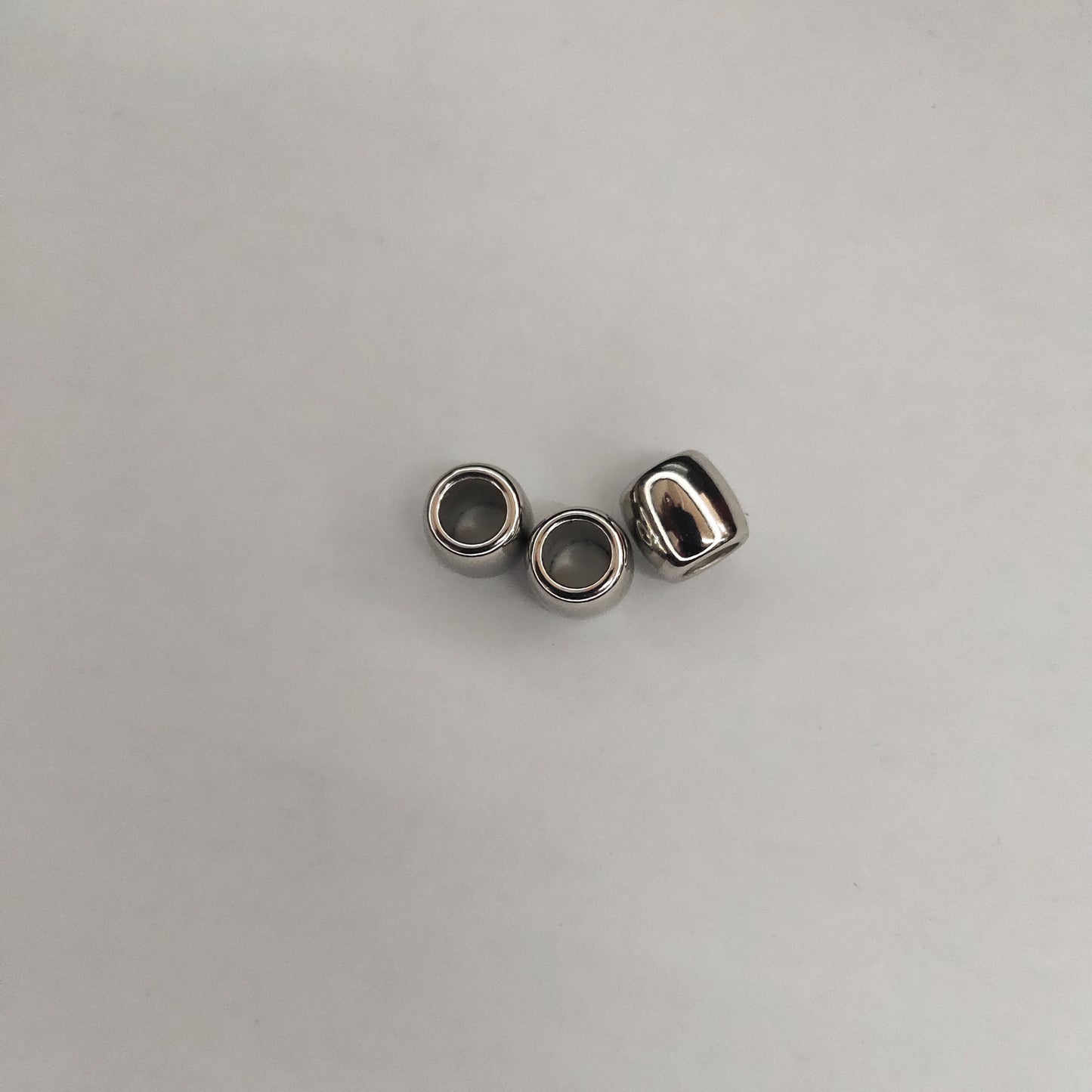Metallic Barrel CCB Plastic Acrylic Beads 11mm Large Hole 200pcs
