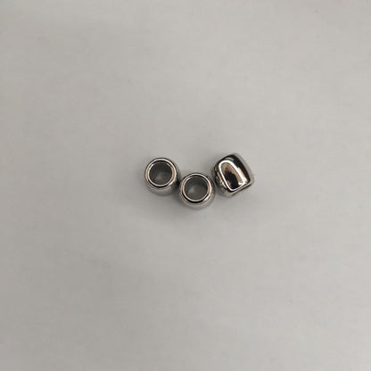 Metallic Barrel CCB Plastic Acrylic Beads 11mm Large Hole 200pcs