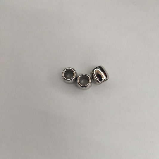 Metallic Barrel CCB Plastic Acrylic Beads 11mm Large Hole 200pcs