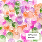 Gradient Pony Beads 12mm Large Hole Translucent Pastel 100pcs