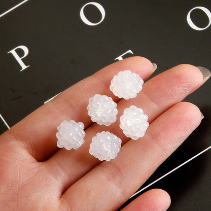 Transparent Mulberry Shaped Acrylic Beads 11x12mm 1pc 7