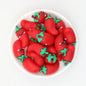 3D Three Color Cute Chili Silicone Focal Beads 20pcs 3