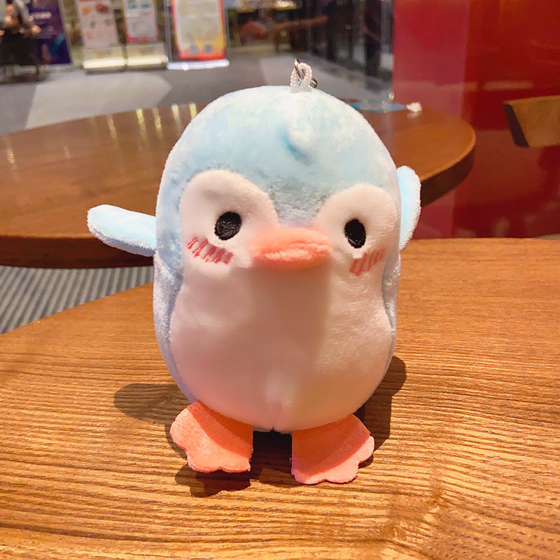 Plush Penguin Keychain Soft Pastel Animal Charm 4