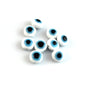 Flat Evil Eye Resin Beads 6-10mm Glossy Colorful 500pcs 15