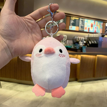 Plush Penguin Keychain Soft Pastel Animal Charm 9