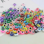 Flat Evil Eye Resin Beads 6-10mm Glossy Colorful 500pcs 3