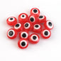 Flat Evil Eye Resin Beads 6-10mm Glossy Colorful 500pcs 17