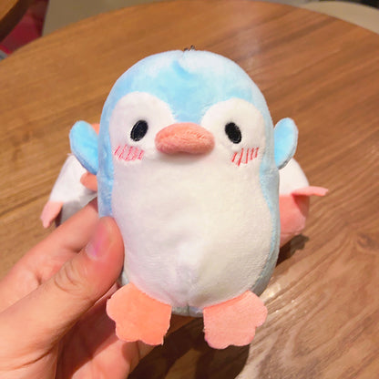 Plush Penguin Keychain Soft Pastel Animal Charm 3