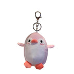Plush Penguin Keychain Soft Pastel Animal Charm 5
