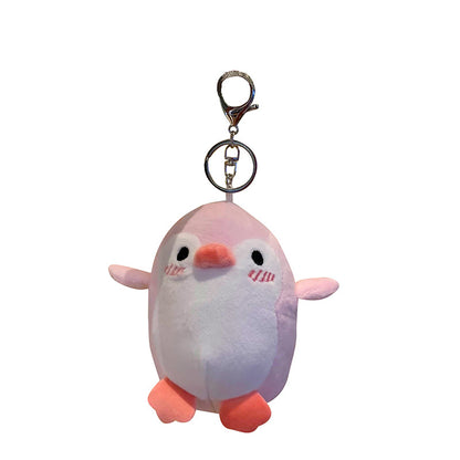Plush Penguin Keychain Soft Pastel Animal Charm 5