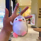Plush Penguin Keychain Soft Pastel Animal Charm 6
