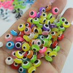 Flat Evil Eye Resin Beads 6-10mm Glossy Colorful 500pcs 2