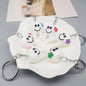 Resin Teeth Keychain Smiling White Tooth with Colorful Flower Charm 10