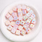 Light In The Dark Square Acrylic Beads 14.5mm Cheese Cube 10pcs 6