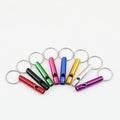 Outdoor Survival Whistle Keychain Aluminum Alloy Lightweight Durable - Mixed color random