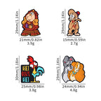 Silicone Focal Beads Disney Aladdin Characters With Stars 20pcs 10