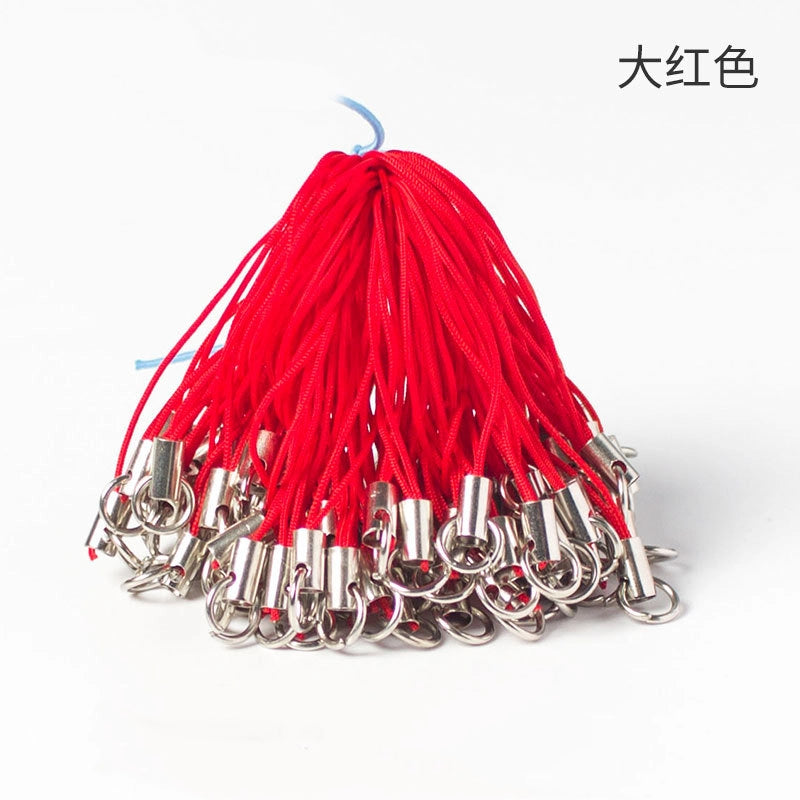 Polyester Iron Aluminum Phone Strap 58mm Colorful 100pcs 13