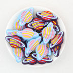 Colorful Planet Silicone Focal Beads 20Pcs  2
