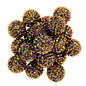 20mm Rhinestones Beads-Gold rose red AB