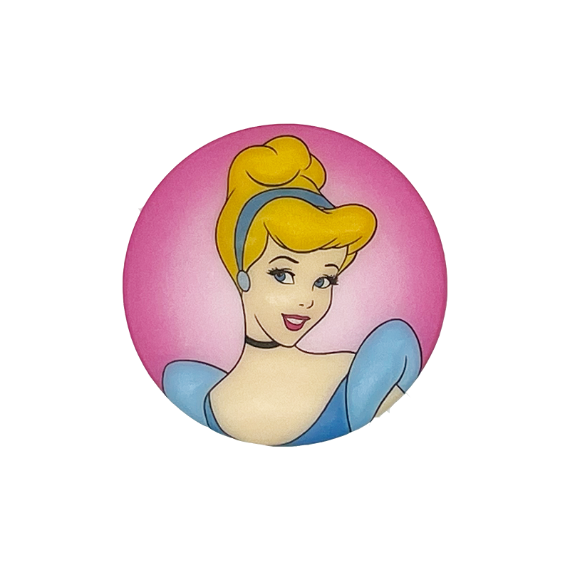 Silicone Focal Beads Snow White Princess Pink Background 20pcs