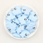 Halloween Multicolor Ghost Silicone Focal Beads 20pcs 7