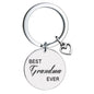 Stainless Steel Heart Keychain Polished Silver Open Charm Family Gift 12