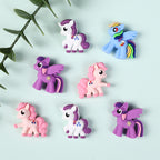 Silicone 3D Focal Beads My Little Pony Front Facing 20pcs 6