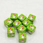 Square Acrylic Beads 14mm Coco Chan'S Letters Series Pattern 10pcs 8