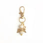 Alloy Baby Baptism Keychain Gold Tone Angel Wings Pastel Beads 13