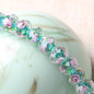 Transparent Flower Glass Beads 12mm Multicolor Assorted 100pcs 12