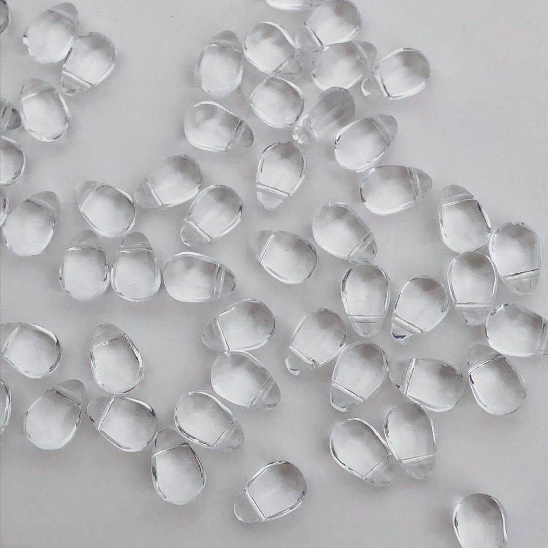 Transparent Czech Glass Teardrop Glass Beads 6 9mm 1000pcs 10