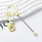 Beadable Gradient Color DIY Metal Keychain