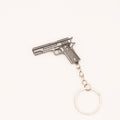 Vintage Metal Alloy Simulated Pistol Keychain Compact 5x3cm 5