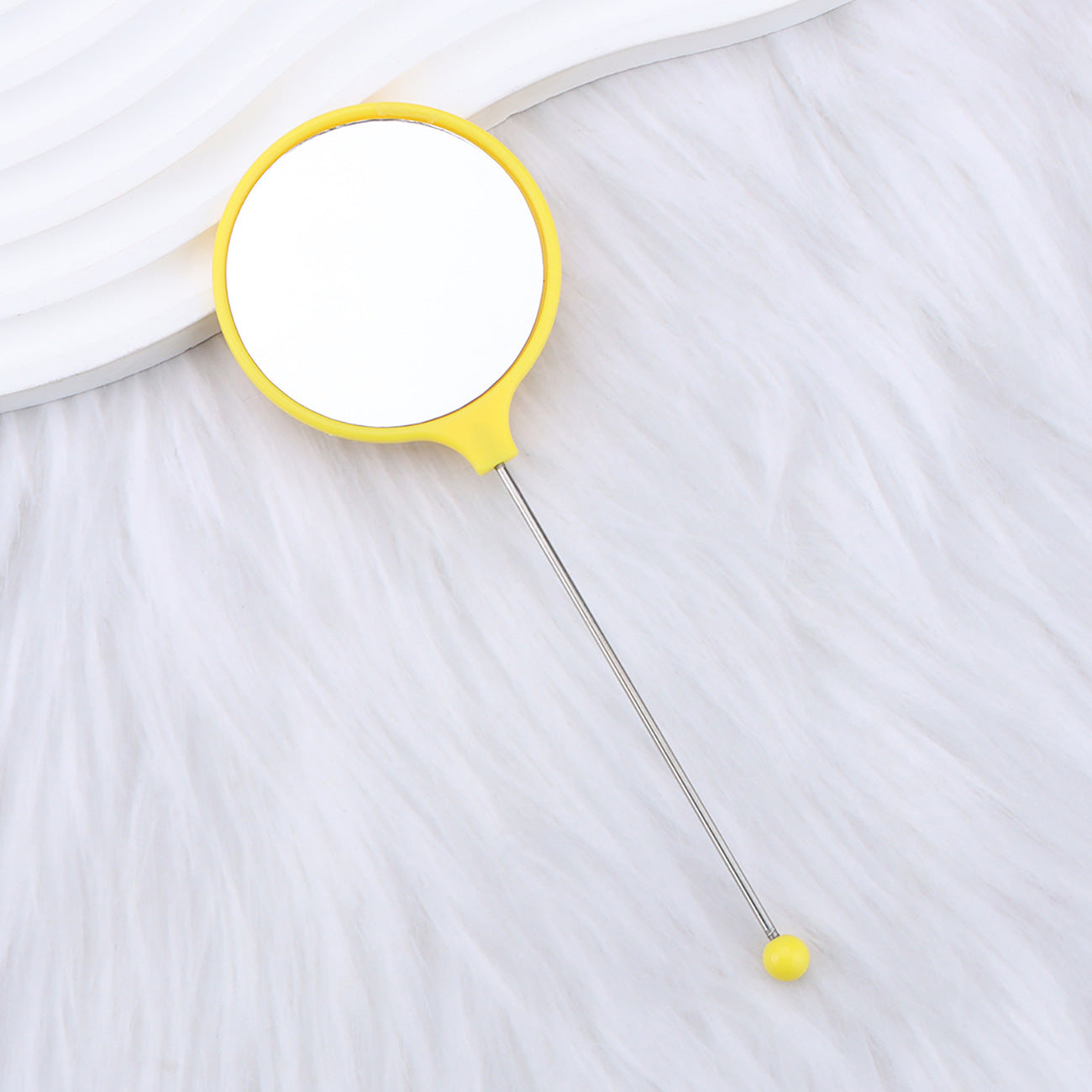 Beadable Mirrors Mini Handheld Round