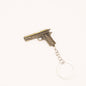 Vintage Metal Alloy Simulated Pistol Keychain Compact 5x3cm 7